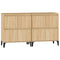 vidaXL Sideboards 2 pcs Sonoma Oak 60x35x70 cm Engineered Wood