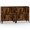 vidaXL Sideboards 2 pcs Smoked Oak 60x35x70 cm Engineered Wood