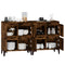vidaXL Sideboards 2 pcs Smoked Oak 60x35x70 cm Engineered Wood
