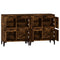 vidaXL Sideboards 2 pcs Smoked Oak 60x35x70 cm Engineered Wood