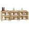 vidaXL Sideboards 3 pcs Sonoma Oak 60x35x70 cm Engineered Wood