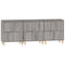 vidaXL Sideboards 3 pcs Grey Sonoma 60x35x70 cm Engineered Wood