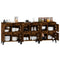 vidaXL Sideboards 3 pcs Smoked Oak 60x35x70 cm Engineered Wood