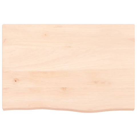 vidaXL Table Top 60x40x(2-4) cm Untreated Solid Wood Oak