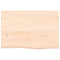 vidaXL Table Top 60x40x(2-4) cm Untreated Solid Wood Oak