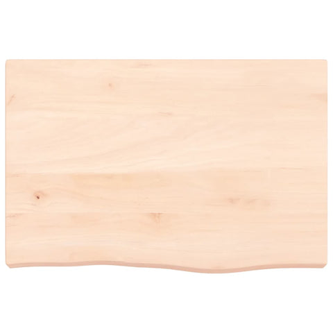 vidaXL Table Top 60x40x(2-6) cm Untreated Solid Wood Oak