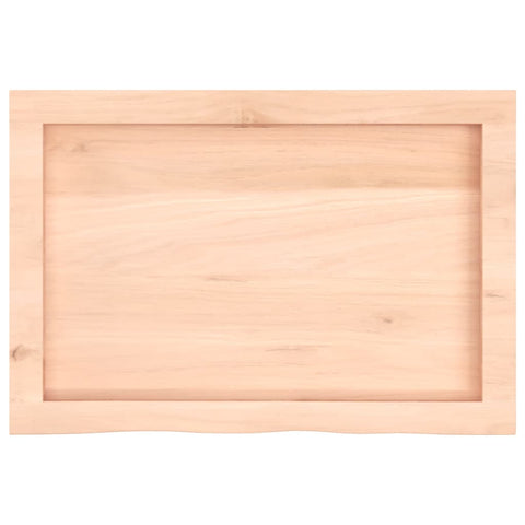 vidaXL Table Top 60x40x(2-6) cm Untreated Solid Wood Oak
