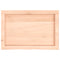 vidaXL Table Top 60x40x(2-6) cm Untreated Solid Wood Oak