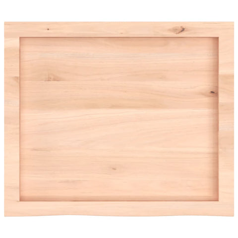 vidaXL Table Top 60x50x(2-4) cm Untreated Solid Wood Oak