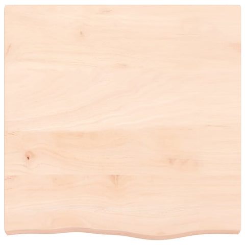 vidaXL Table Top 60x60x(2-6) cm Untreated Solid Wood Oak