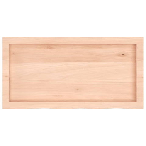 vidaXL Table Top 80x40x(2-4) cm Untreated Solid Wood Oak