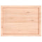 vidaXL Table Top 80x60x(2-4) cm Untreated Solid Wood Oak