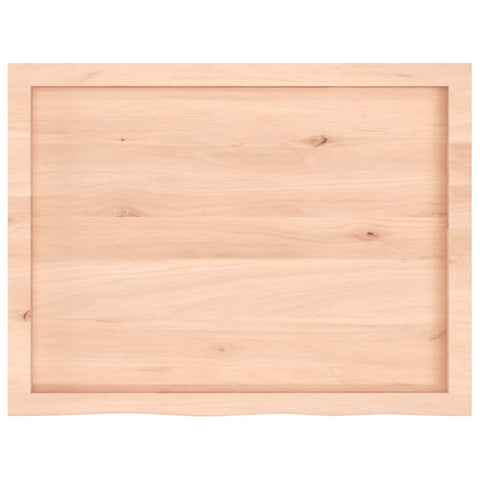 vidaXL Table Top 80x60x(2-6) cm Untreated Solid Wood Oak