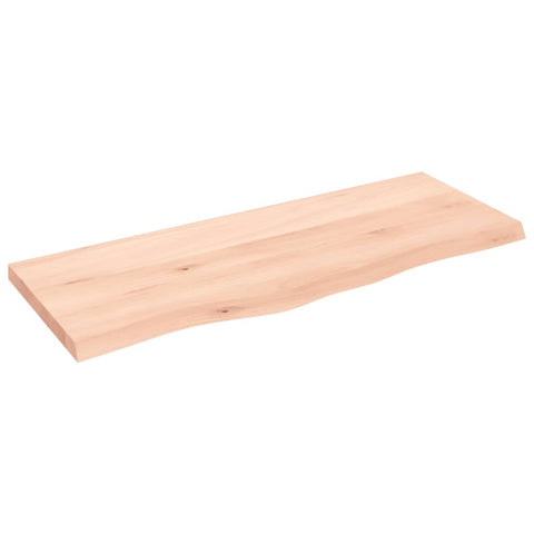 vidaXL Table Top 100x40x(2-4) cm Untreated Solid Wood Oak