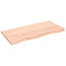 vidaXL Table Top 100x50x(2-4) cm Untreated Solid Wood Oak