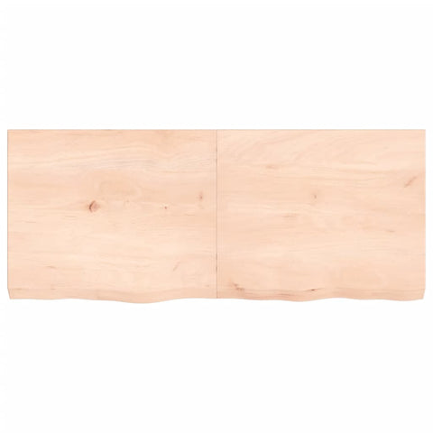 vidaXL Table Top 120x50x(2-6) cm Untreated Solid Wood Oak