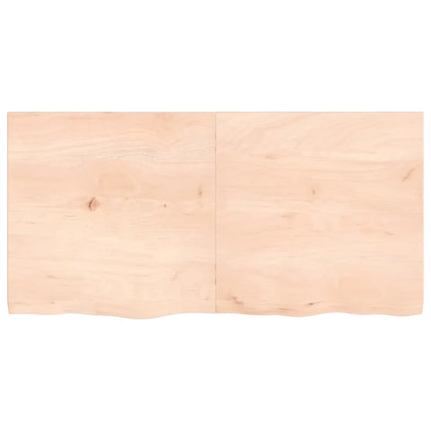 vidaXL Table Top 120x60x(2-4) cm Untreated Solid Wood Oak