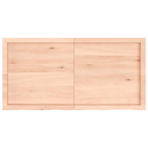 vidaXL Table Top 120x60x(2-6) cm Untreated Solid Wood Oak