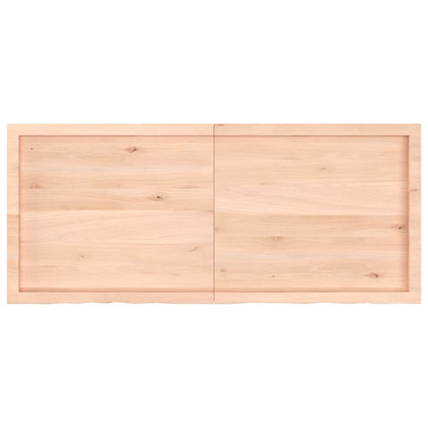 vidaXL Table Top 140x60x(2-4) cm Untreated Solid Wood Oak