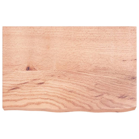 vidaXL Table Top Light Brown 60x40x(2-6) cm Treated Solid Wood Oak