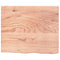 vidaXL Table Top Light Brown 60x50x(2-4) cm Treated Solid Wood Oak
