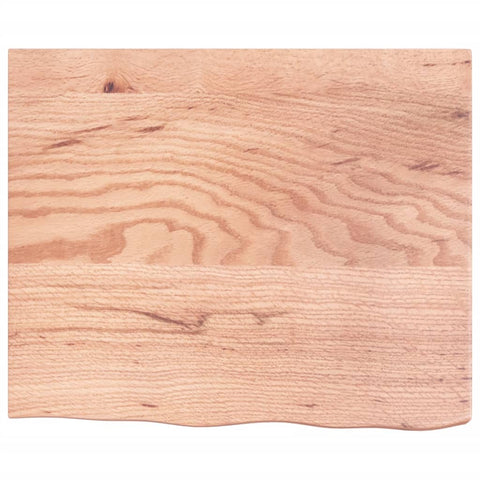 vidaXL Table Top Light Brown 60x50x(2-6) cm Treated Solid Wood Oak