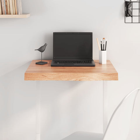 vidaXL Table Top Light Brown 60x50x(2-6) cm Treated Solid Wood Oak