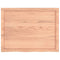 vidaXL Table Top Light Brown 80x60x(2-6) cm Treated Solid Wood Oak
