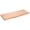 vidaXL Table Top Light Brown 100x40x(2-4) cm Treated Solid Wood Oak