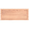 vidaXL Table Top Light Brown 100x40x(2-4) cm Treated Solid Wood Oak