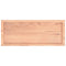 vidaXL Table Top Light Brown 100x40x(2-6) cm Treated Solid Wood Oak