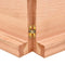 vidaXL Table Top Light Brown 220x60x(2-6) cm Treated Solid Wood Oak