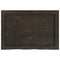 vidaXL Table Top Dark Brown 60x40x(2-6) cm Treated Solid Wood Oak
