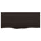 vidaXL Table Top Dark Brown 100x40x(2-4) cm Treated Solid Wood Oak