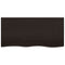 vidaXL Table Top Dark Brown 100x50x2 cm Treated Solid Wood Oak