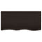 vidaXL Table Top Dark Brown 100x50x(2-6) cm Treated Solid Wood Oak