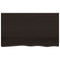 vidaXL Table Top Dark Brown 100x60x2 cm Treated Solid Wood Oak