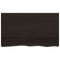 vidaXL Table Top Dark Brown 100x60x(2-6) cm Treated Solid Wood Oak