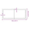 vidaXL Table Top Dark Brown 120x50x(2-4) cm Treated Solid Wood Oak