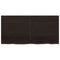 vidaXL Table Top Dark Brown 120x60x(2-4) cm Treated Solid Wood Oak