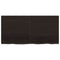 vidaXL Table Top Dark Brown 120x60x(2-6) cm Treated Solid Wood Oak