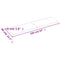 vidaXL Table Top Dark Brown 160x40x(2-4) cm Treated Solid Wood Oak