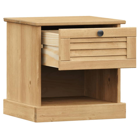 vidaXL Bedside Cabinet VIGO 42x35x42 cm Solid Wood Pine