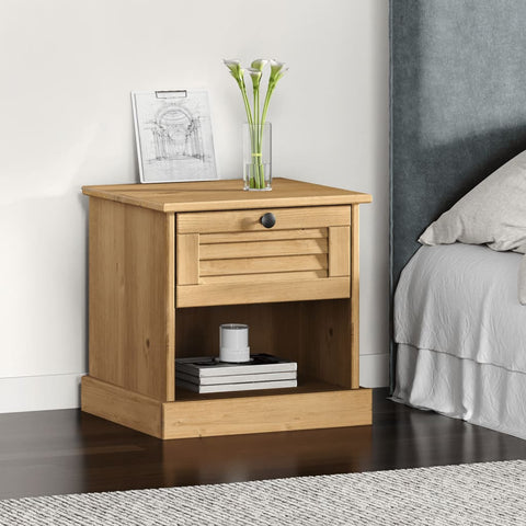 vidaXL Bedside Cabinet VIGO 42x35x42 cm Solid Wood Pine