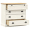 vidaXL Chest of Drawers VIGO White 80x40x76 cm Solid Wood Pine