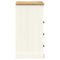 vidaXL Chest of Drawers VIGO White 80x40x76 cm Solid Wood Pine