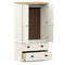 vidaXL Wardrobe VIGO White 90x55x170 cm Solid Wood Pine