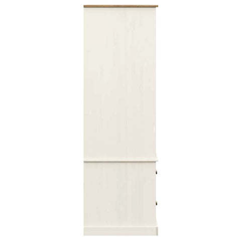 vidaXL Wardrobe VIGO White 90x55x170 cm Solid Wood Pine