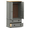 vidaXL Wardrobe VIGO Grey 90x55x170 cm Solid Wood Pine
