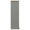 vidaXL Bookcase VIGO Grey 90x35x114.5 cm Solid Wood Pine